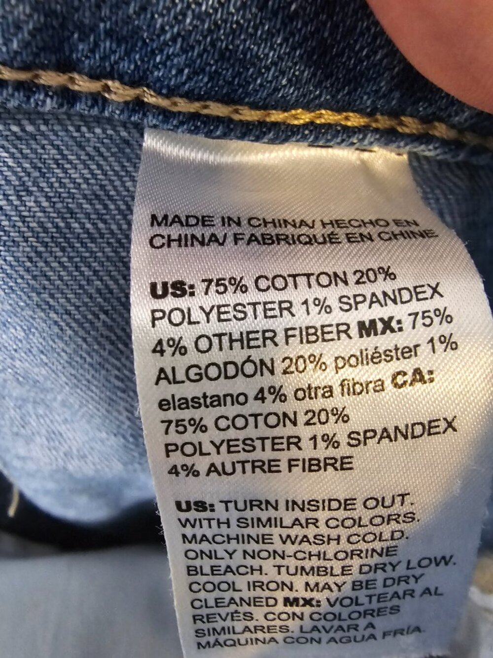 Chico's Trouser Jeans Blue Flared 1.5 (10R) - Picture 5 of 6